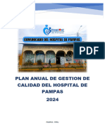 Plan Anual de Gestion de Calidad en Salud Del Hospital de Pampas