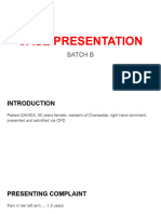 BED 9A Zahida - Presentation For Case Report