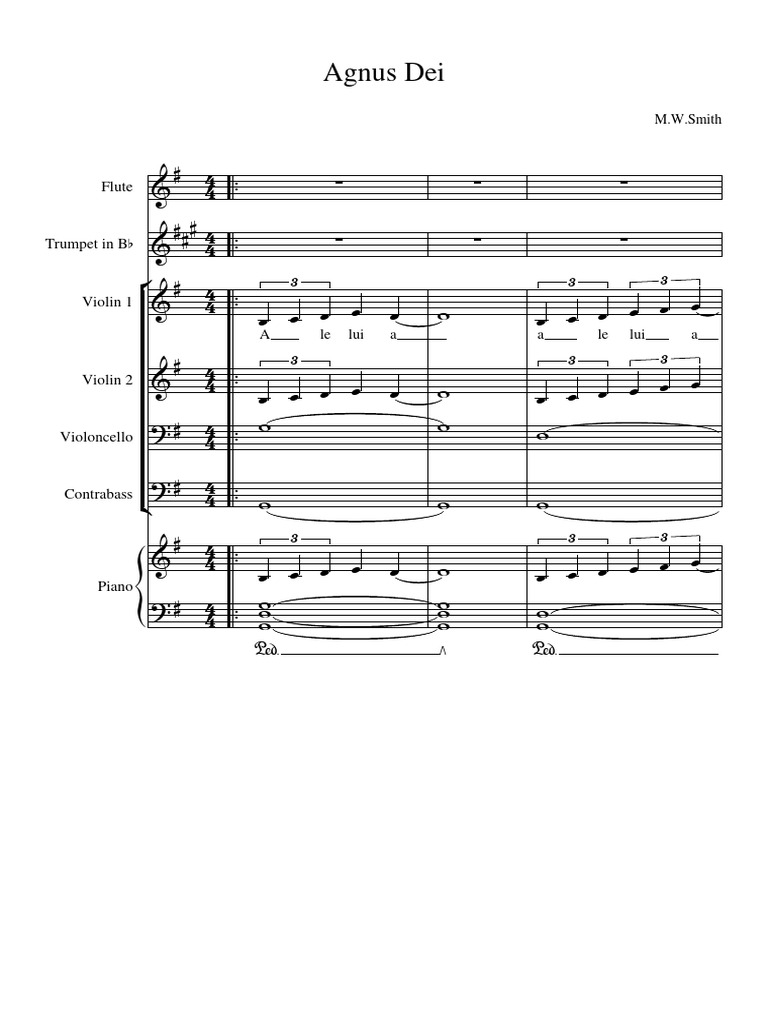 Agnus Dei Download Free PDF Musical Instruments