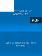 Öğreti̇m İlke Ve Yöntemleri̇