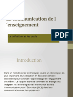 La Communication de L'enseignemant TICE