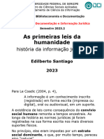 SANTIAGO, E - As Primeiras Leis Da Humanidade. 2023