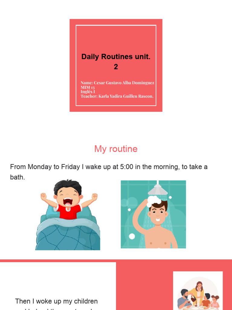 Daily Family Routines by Cesar Alba | PDF