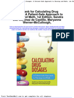 Full Test Bank For Calculating Drug Dosages A Patient Safe Approach To Nursing and Math 1St Edition Sandra Luz Martinez de Castillo Maryanne Werner Mccullough PDF Docx Full Chapter Chapter