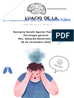 Documento A4 Sobre Ansiedad y Cómo Combatirla, Estilo Infografía, Negro y Azul Marino