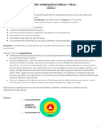 ORGANIZACIÓN Y ADMINISTRACIÓN DE EMPRESAS - PARCIAL I - Unidades 1,2,3