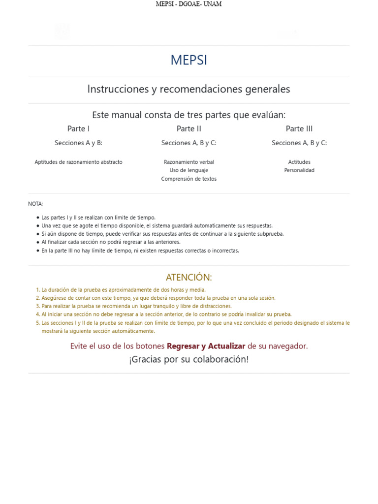 MEPSI Recomendaciones | PDF
