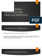 Disposiciones Generales Del Derecho Procesal