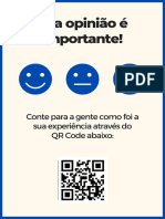 Cartaz Opinião QR Code Preto e Branco