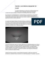 Relatividad General y Curvatura Espacial en Calculo Diferencial