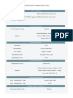 Appointment Confirmation: Applicant Details