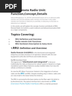 Understanding RRU in Telecommunications | PDF | Telecommunication ...