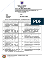 GRADE 5 RFQA ESP Most Least Learned