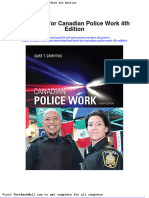 Download Full Test Bank For Canadian Police Work 4Th Edition pdf docx full chapter chapter