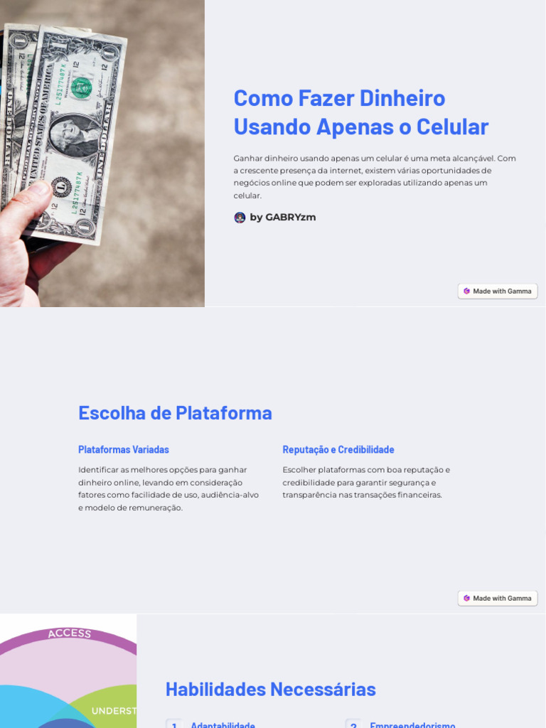Ganhar Dinheiro Usando o Celular | PDF | Marketing | Investimentos
