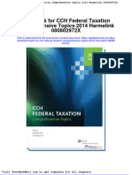 Full Test Bank For CCH Federal Taxation Comprehensive Topics 2014 Harmelink 080802972X PDF Docx Full Chapter Chapter