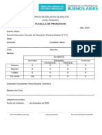 Planilla Promoción en Blanco