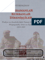 Kahramanlar Kurbanlar Direnişçiler 1919 1922 Foti Benlisoy