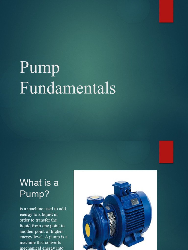 PUMPS Lecture 2024 PDF Pump Civil Engineering