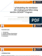 An Example of Modelling The Ventilation Network of The Underground Mine Using Ventsim Design™ Program