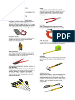 Definition of Materials, Tools and Equipment