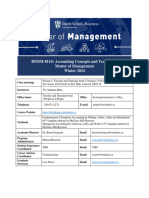 Course Outline For BSMM 8110-Sec. 1 (Winter 2024)