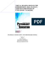 Effects of Virtual Reading Hour On The Reading Comprehension, Oral Fluency, and Reader Self-Perception of Selected Grade 7 Learners