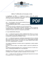 Edital 11 - PPGL - 2022 Seleção de Livros