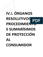 4.1. Órganos Resolutivos de Procedimientos Sumarísmos de Protección Al Consumidor