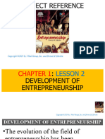 #Entrep - Lesson 2 - Development of Entrepreneurship