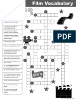 Film Vocabulary Crossword