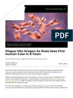 Plague Hits Oregon As State Sees First Human Case in 8 Years