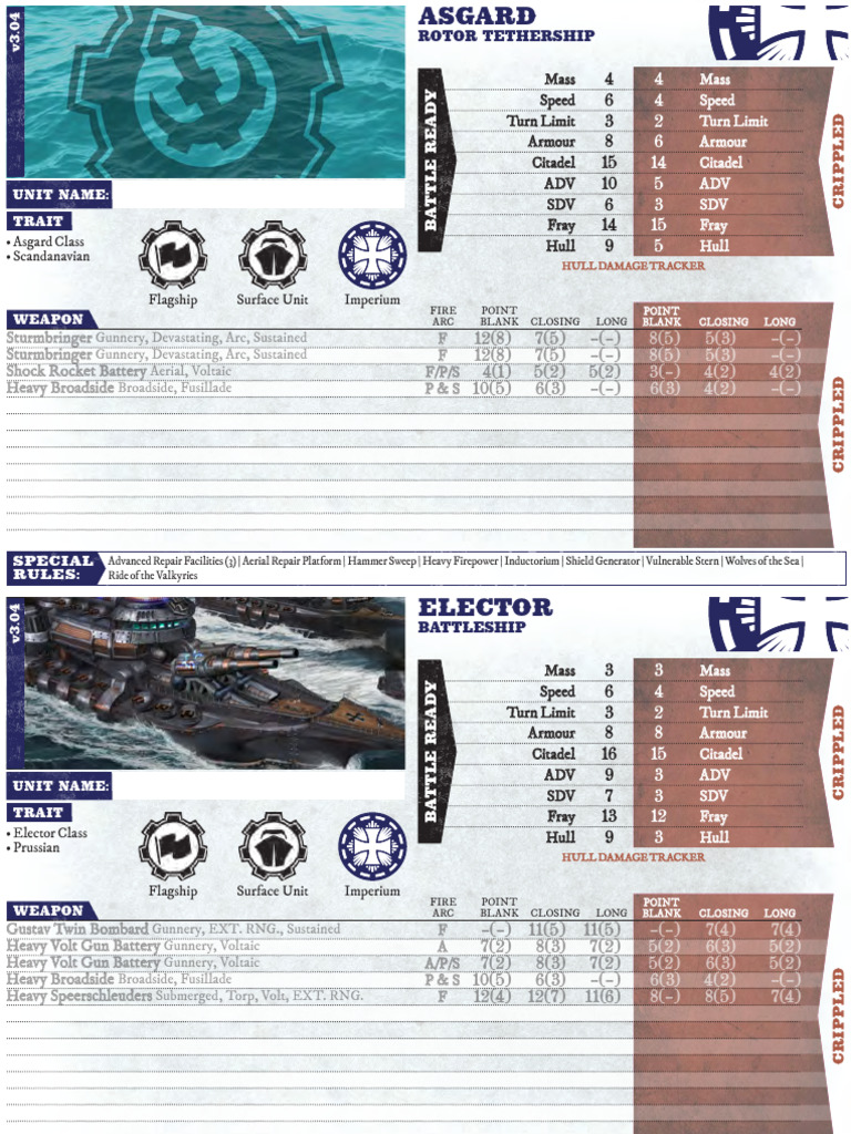 Imperium Flagship Unit Stats Guide | PDF | Naval Artillery | Ships