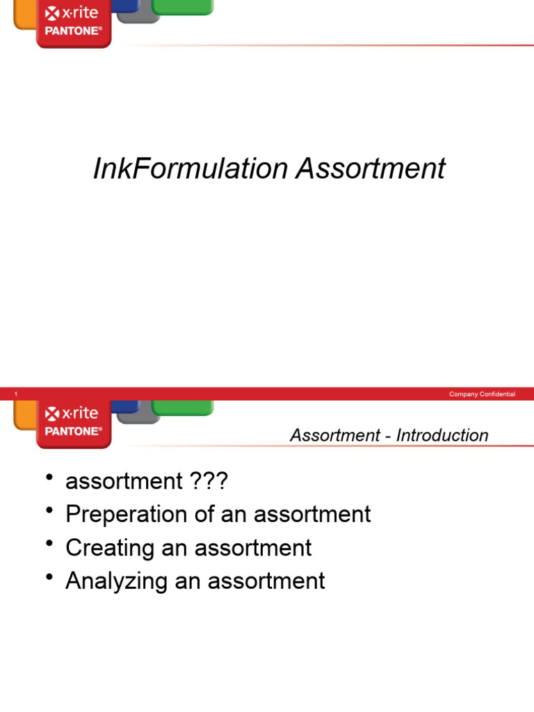Ink Formulation Assortment Guide | PDF | Printing | Ink