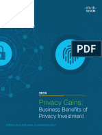 Privacy Gains Business Benefits of Privacy Investment White Paper