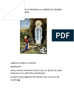 Dia 2 Novena Virgen de Lourdes