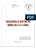 DESARROLLO MOTOR DEL NIÑO DE 5 A 7 AÑOS