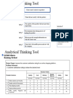 Analytical Thinking Tool - 5 WHY and QCDMS Exercises