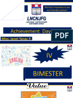 Unidad 8 IV Bim.6to Achievement Day Week