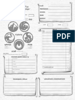 2nd Edition - LARP Character Sheet