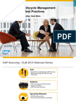 SAP Sourcing - CLM Webcast - Contract Management Best Practices