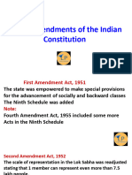 Major Amendments of Indian Constitution