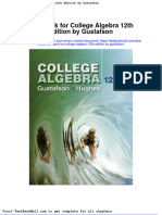 Full Test Bank For College Algebra 12Th Edition by Gustafson PDF Docx Full Chapter Chapter