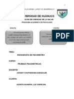 Monografia Pruebas Psicometricas 5ta Tarea Terminado