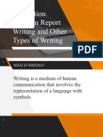 Distinction Between Report Writing and Other Types of Writing