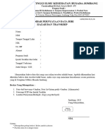 Lembar Pernyataan Data Diri Ijazah Dan Transkrip