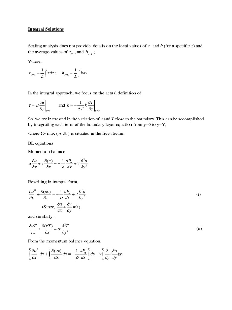 Integral Solutions Notes MC | PDF | Continuum Mechanics | Physical Sciences