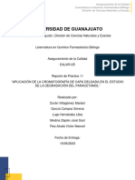 Práctica 11. Análisis de La Degradación de Paracetamol Por CCD