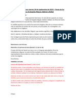 Moniciones y Lecturas Viernes 29 de Septiembre de 2023