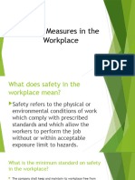 Safety Measures in The Workplace